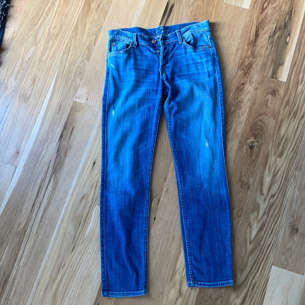 Skinny seven for all mankind blue jeans
